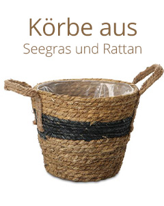 Seegras-/ und Rattan-Koerbe
