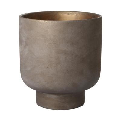 Topf mit Sockel teracotta