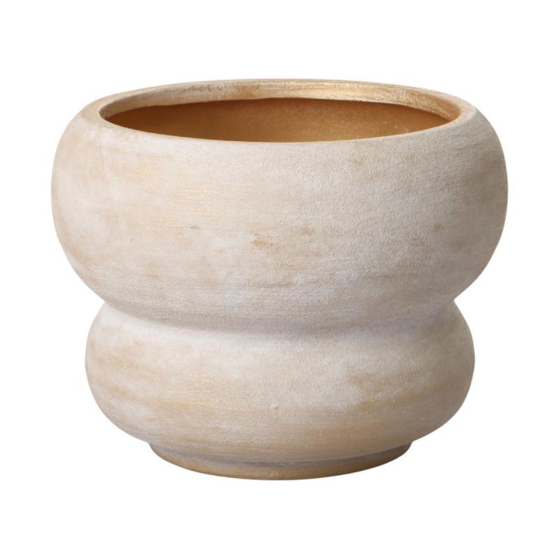 Topf mit Ringen hellbraun