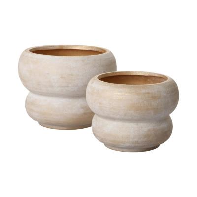 Topf mit Ringen hellbraun