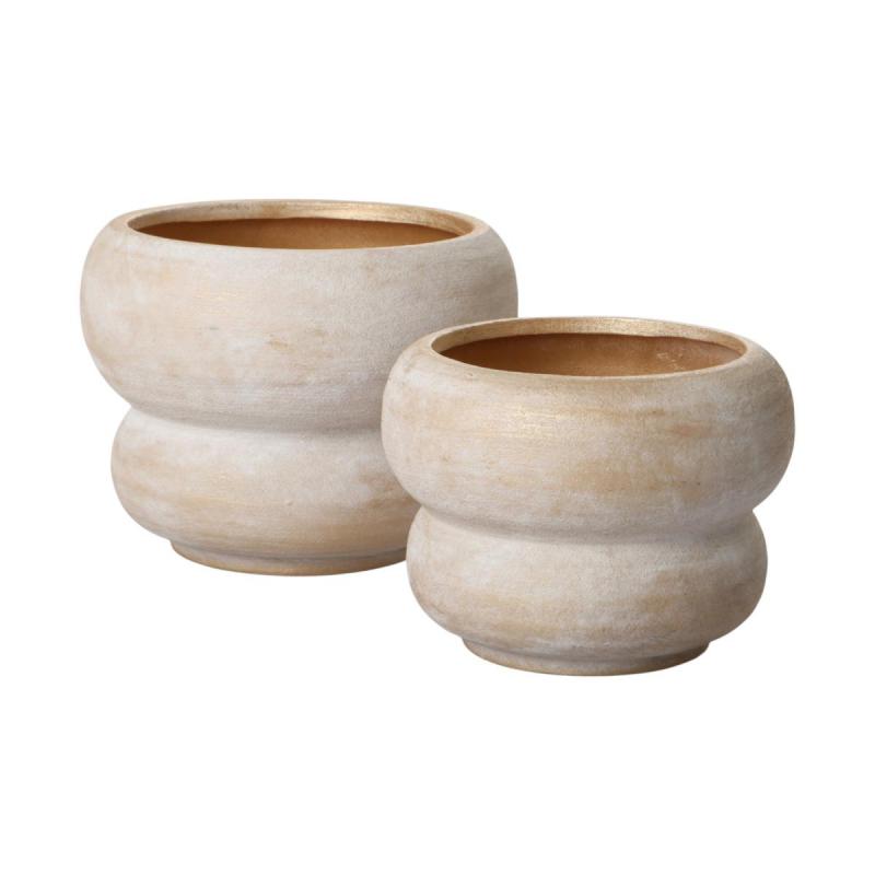 Topf mit Ringen hellbraun