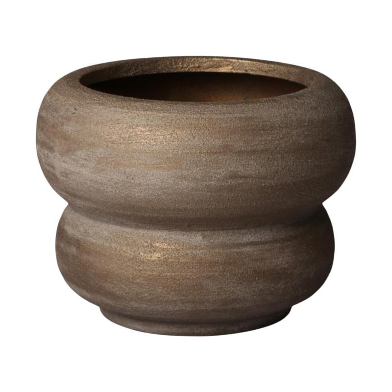 Topf mit Ringen teracotta