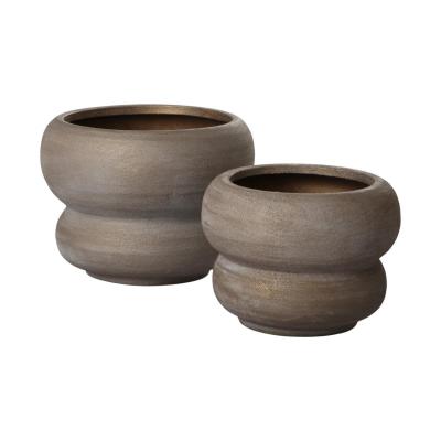 Topf mit Ringen teracotta