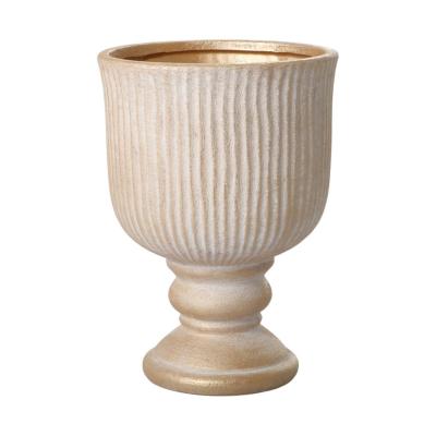 Pokal für Orchideen hellbraun