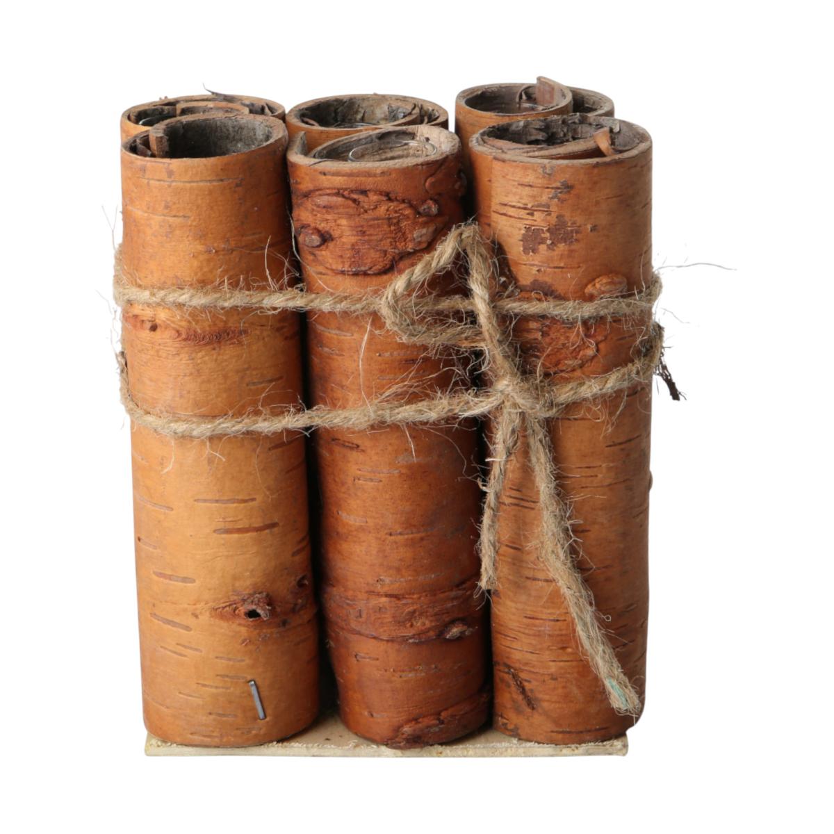 Reagenzglas-Ständer in Rinde