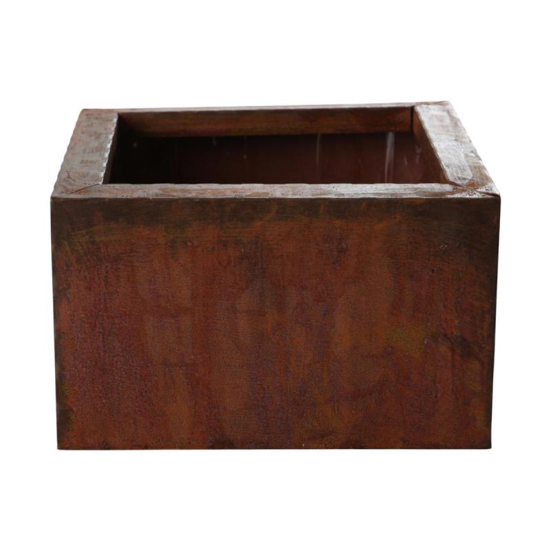 Pflanzschale quadratisch rostoptik
