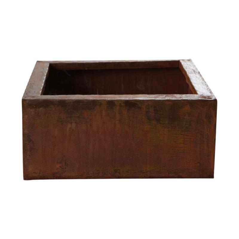Pflanzschale quadratisch rostoptik