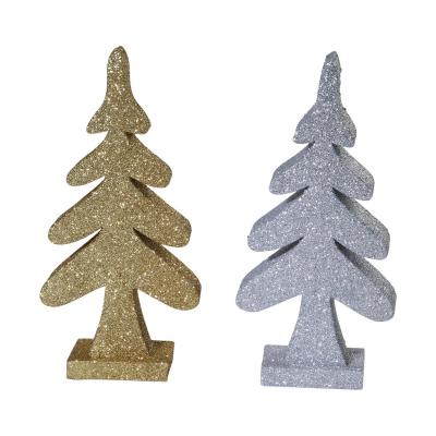 Baum Aufsteller gold/silber Mix