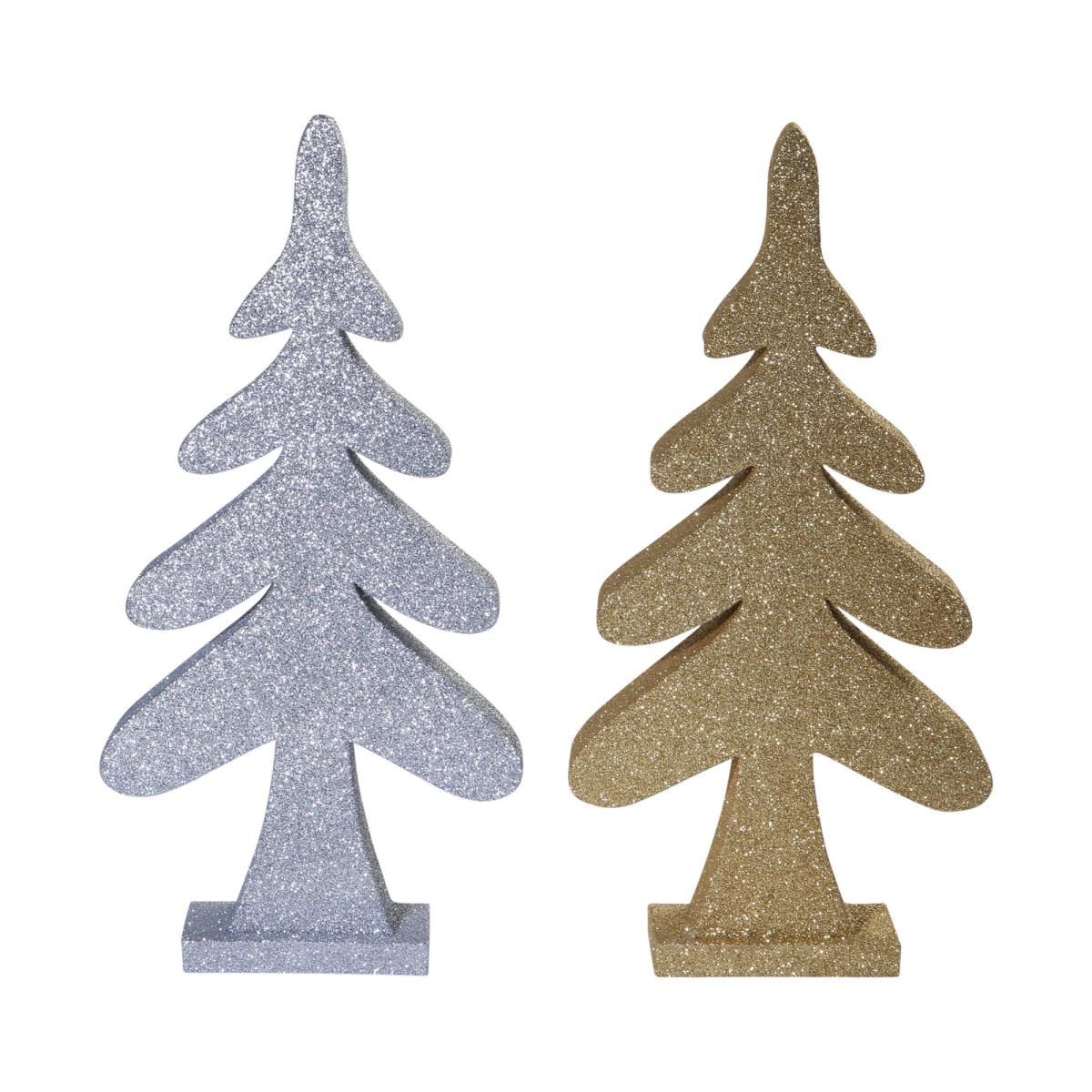 Baum Aufsteller gold/silber Mix