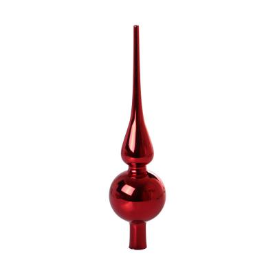 Christbaumspitze gl&auml;nzend rot