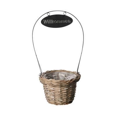 Pflanzkorb "Willkommen"