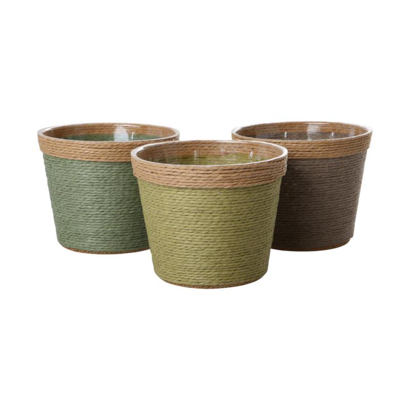 Papierkordel-Topf für 12er Farbmix