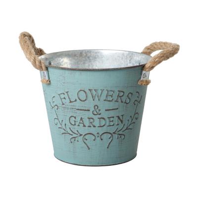 Blechtopf mit Rupfenhenkel für 14er