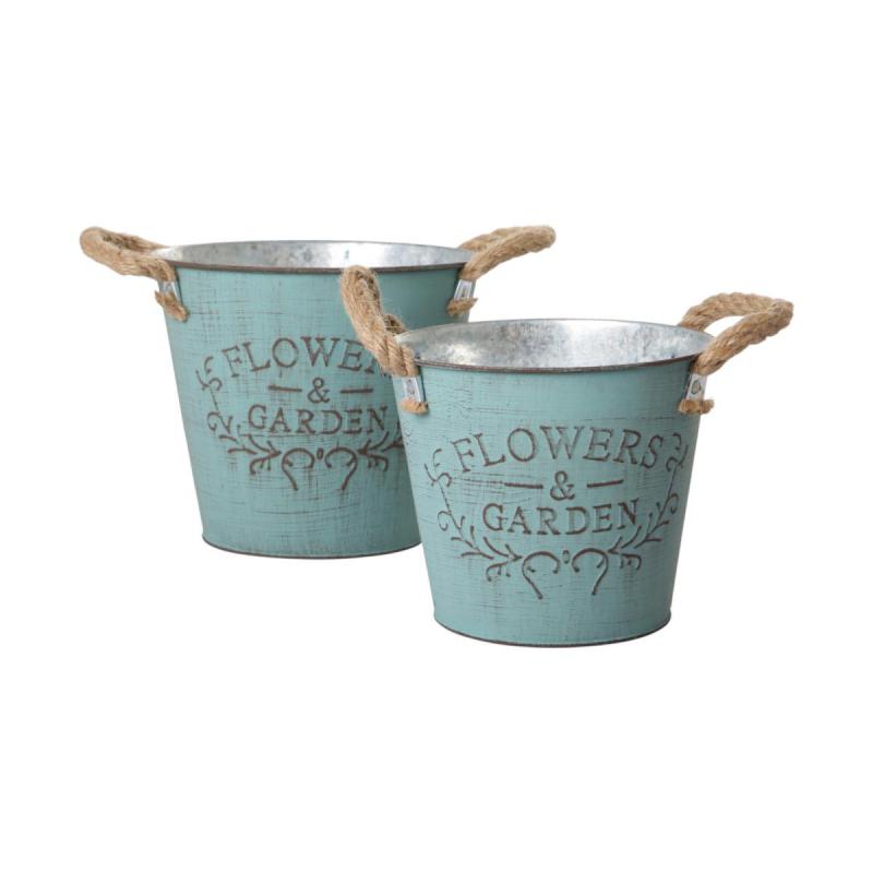 Blechtopf mit Rupfenhenkel für 14er