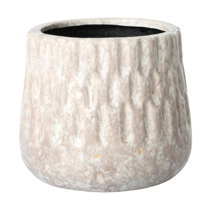 Topf glasiert für 12er weiß