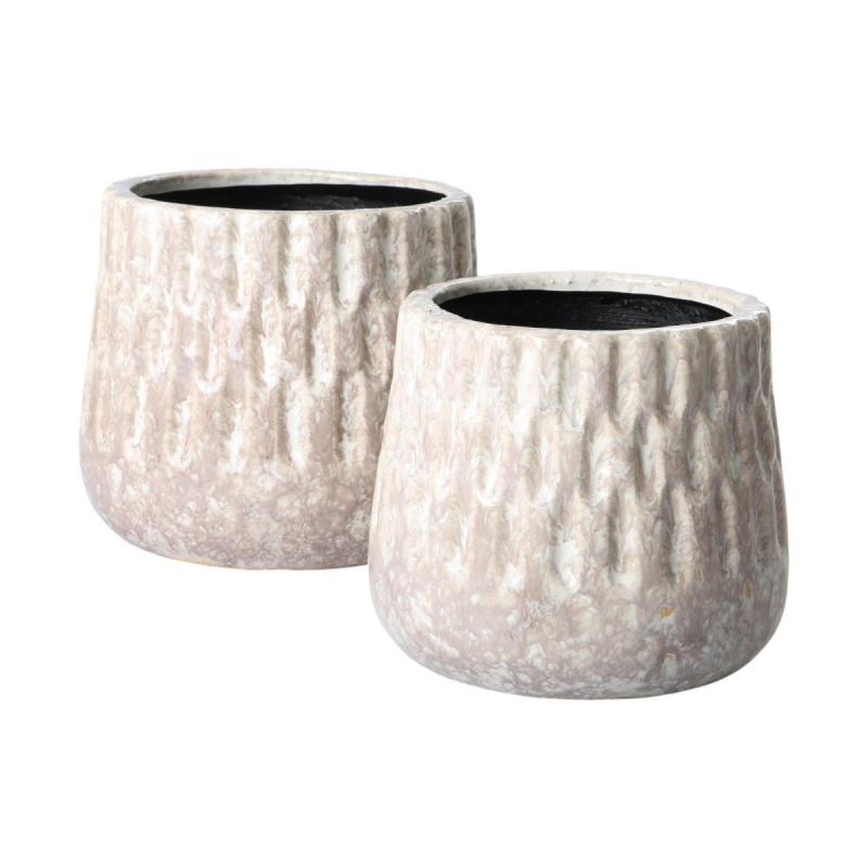 Topf glasiert für 12er weiß