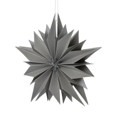 Papierstern 3D Silber