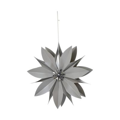 Papierstern 3D Silber