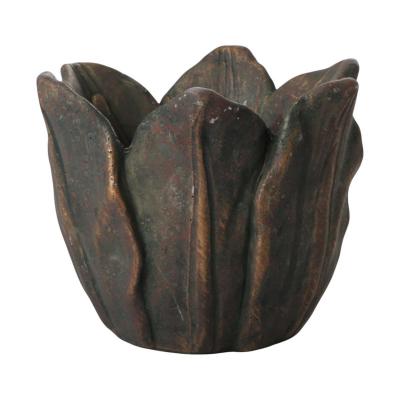 Topf Tulpenform bronze