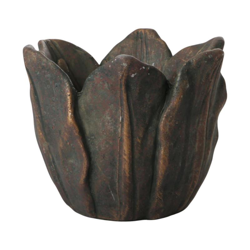 Topf Tulpenform bronze