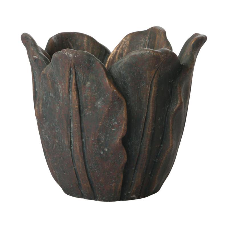 Topf Tulpenform bronze