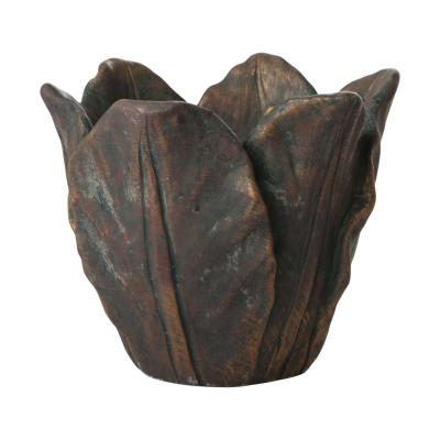 Topf Tulpenform bronze