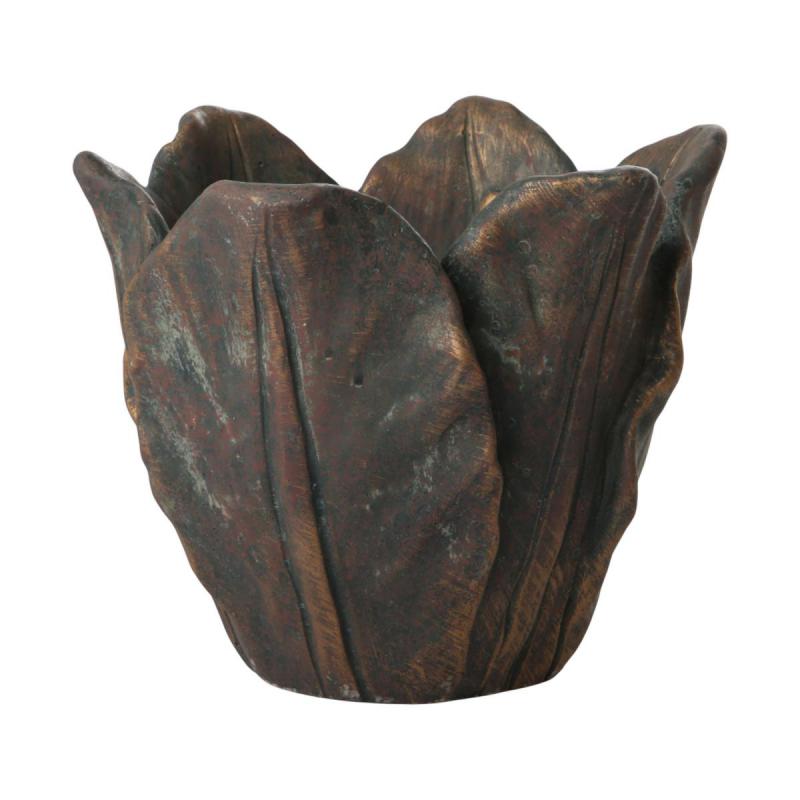 Topf Tulpenform bronze