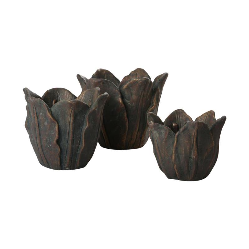 Topf Tulpenform bronze