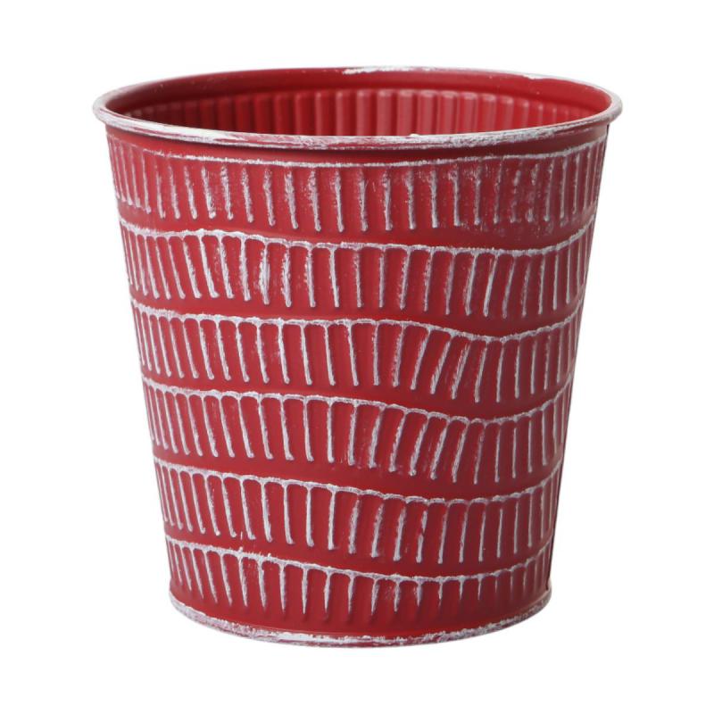 Metall-Topf für 10,5er rot