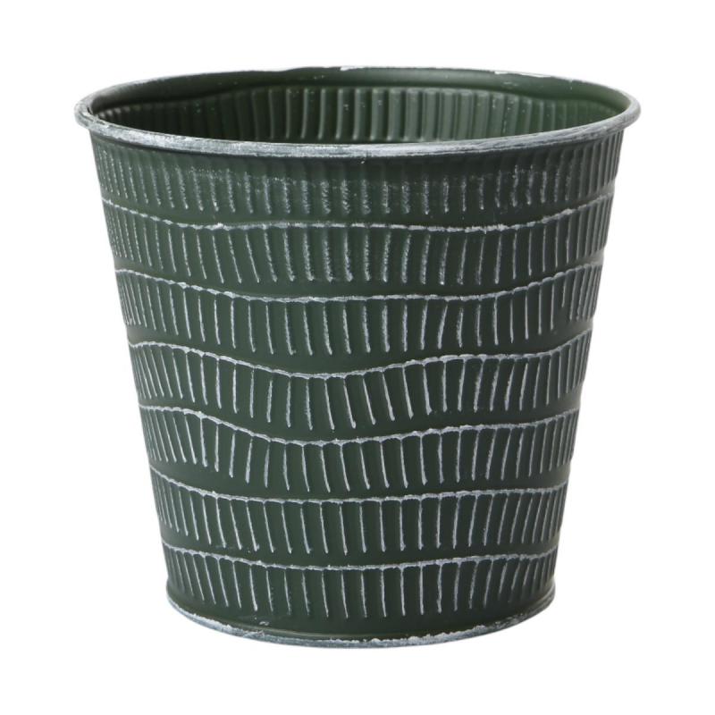 Metall-Topf für 12/13er grün