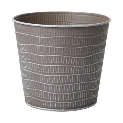 Metall-Topf für 16er taupe