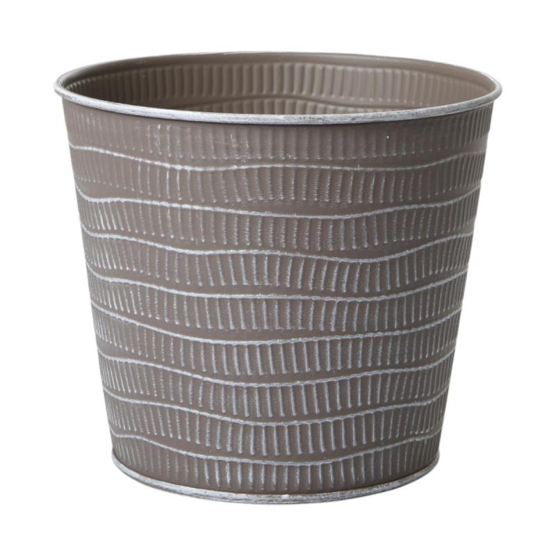 Metall-Topf für 16er taupe