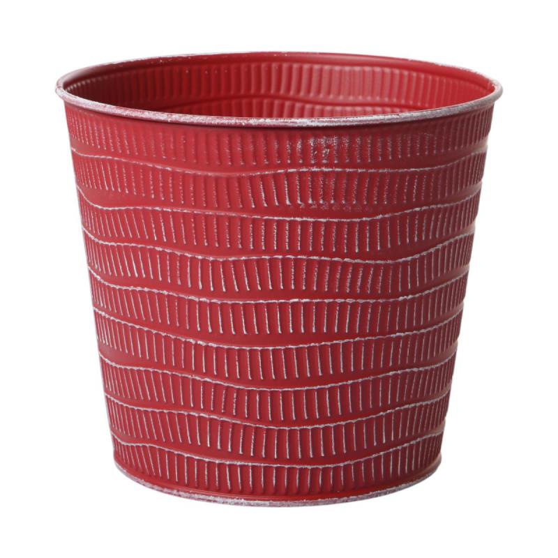Metall-Topf für 16er rot