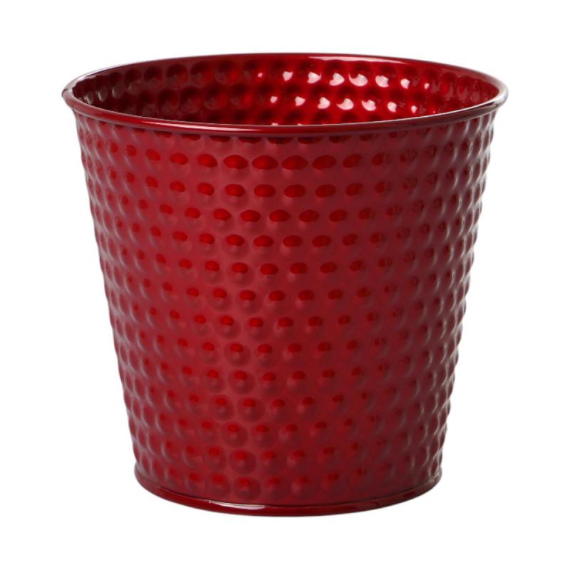 Metall-Topf für 12/13er rot