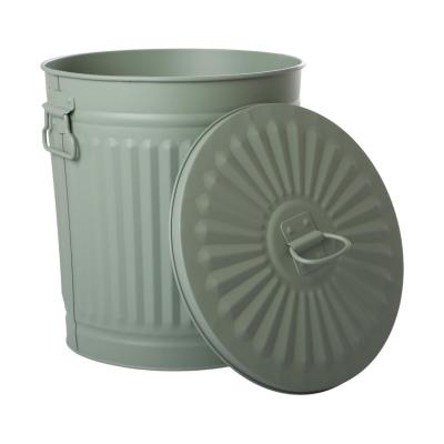 Mülleimer mit Deckel grün