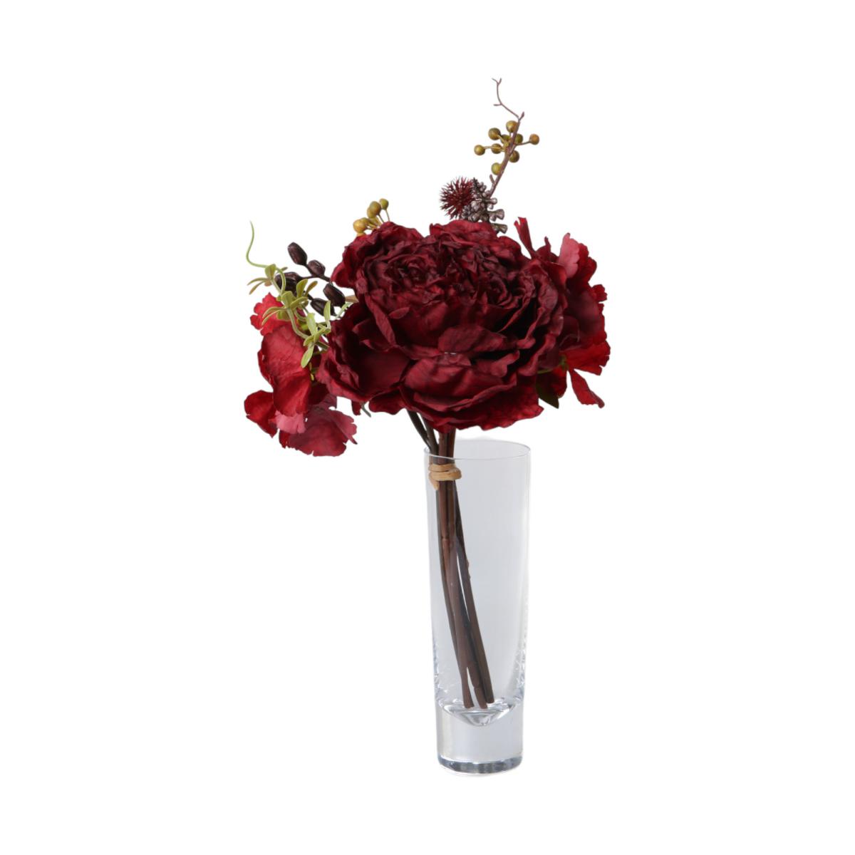 Pfingstrosen-Stauß bordeaux