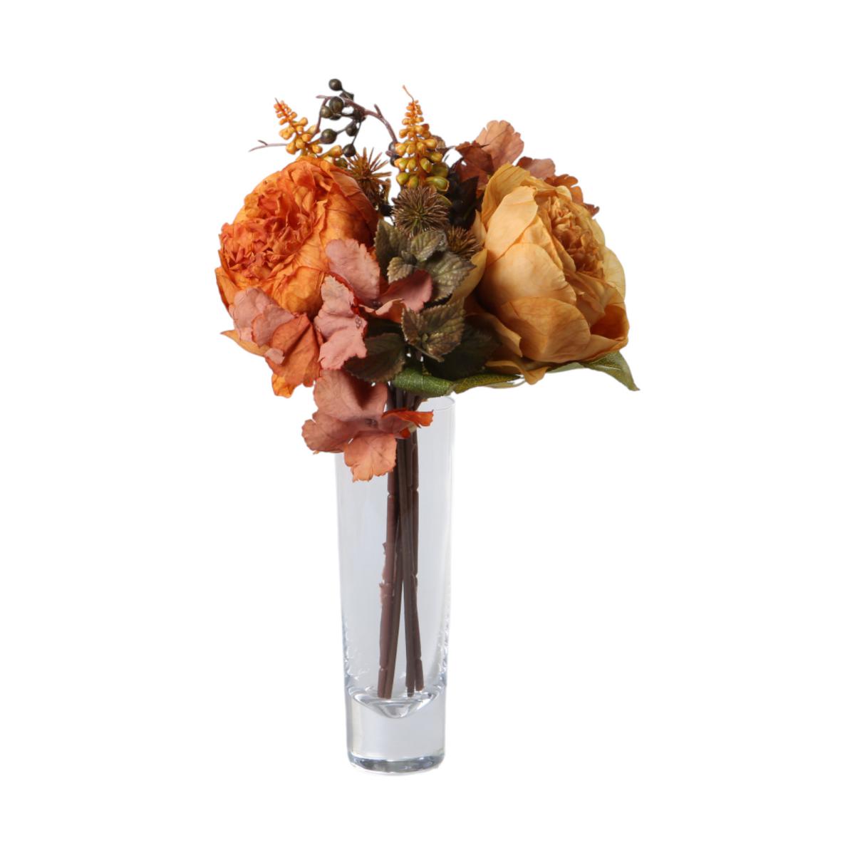 Pfingstrosen-Strauß orange