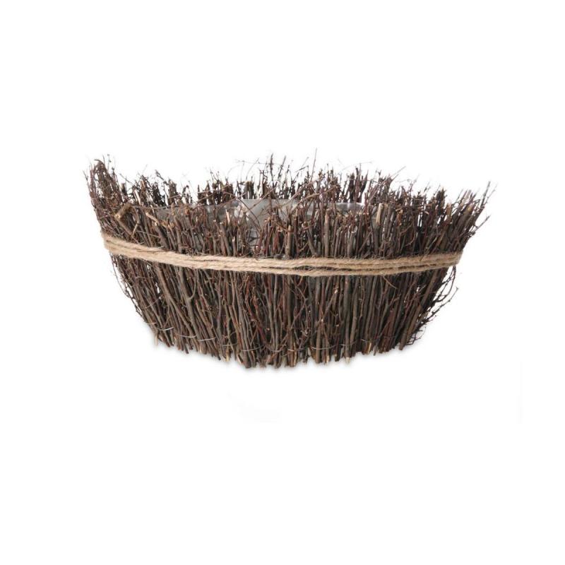 Weidenzweig-Boot mit Sisal