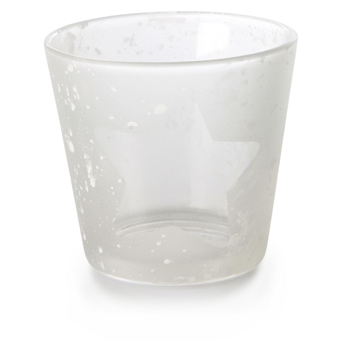 Teelicht frosted Stern