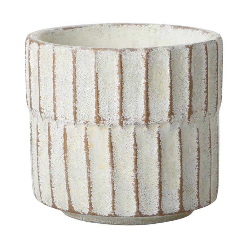 Topf mit Rillenmuster