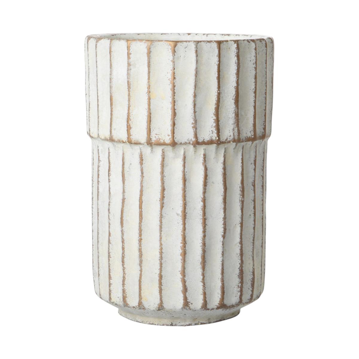 Vase mit Rillenmuster