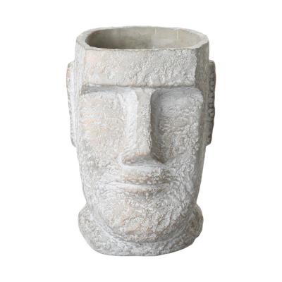 Büste zum Bepflanzen grau