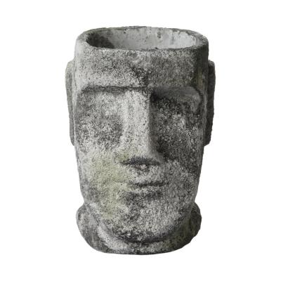 Büste zum Bepflanzen hellgrau