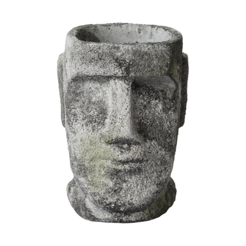 Büste zum Bepflanzen hellgrau