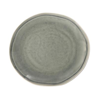Keramik-Teller grau