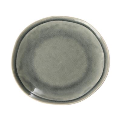 Keramik-Teller grau
