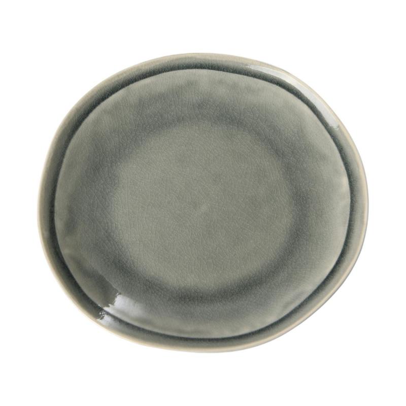 Keramik-Teller grau
