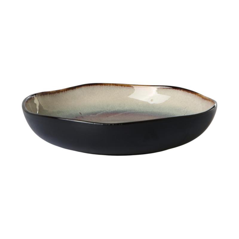 Keramik-Schüssel aubergine-braun