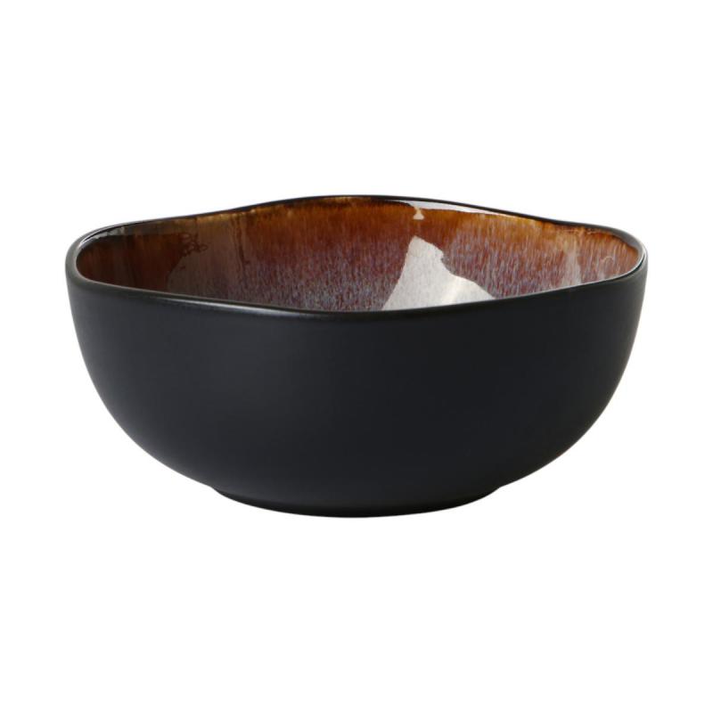 Keramik-Schüssel aubergine-braun