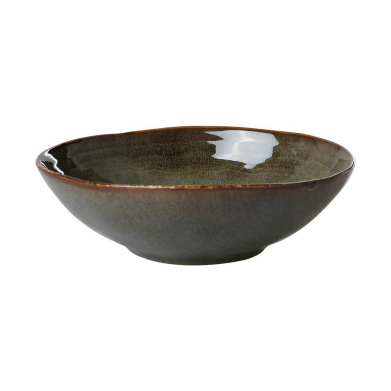 Keramik-Schüssel grün-braun